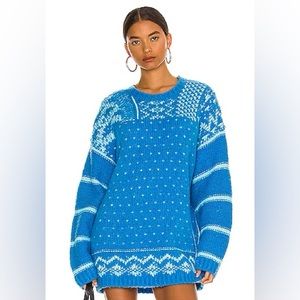 Free People Snow Day Pullover in Frozen Lake